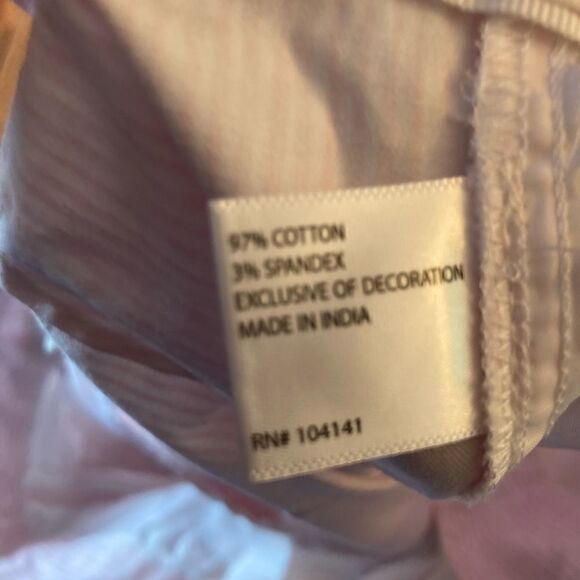 Lady Hagen Pink And White Striped Breast Cancer Awareness Shorts, Size 2 - Picture 10 of 10